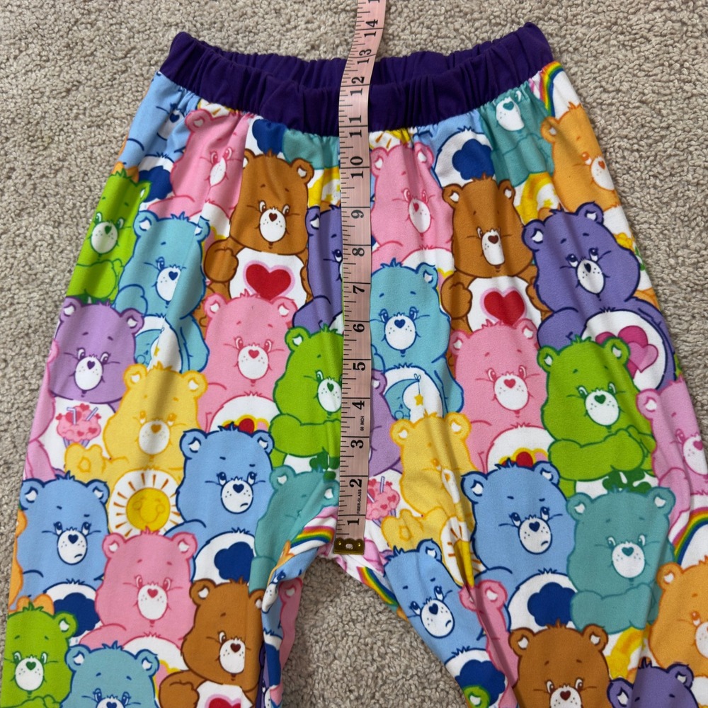Care Bears Pajama Pants Womens Purple Elastic Waist All Over Print Lounge Pants - Picture 5 of 7